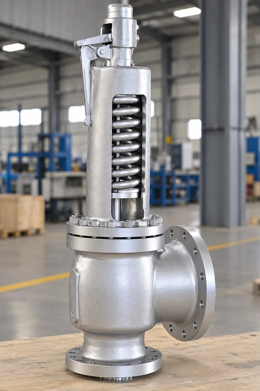 Spring loaded pressure relief valve